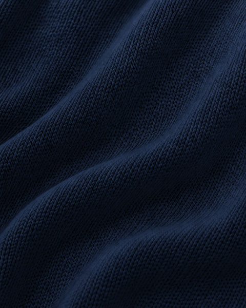 Classic Navy Cotton Crewneck Sweater (PRE-ORDER)