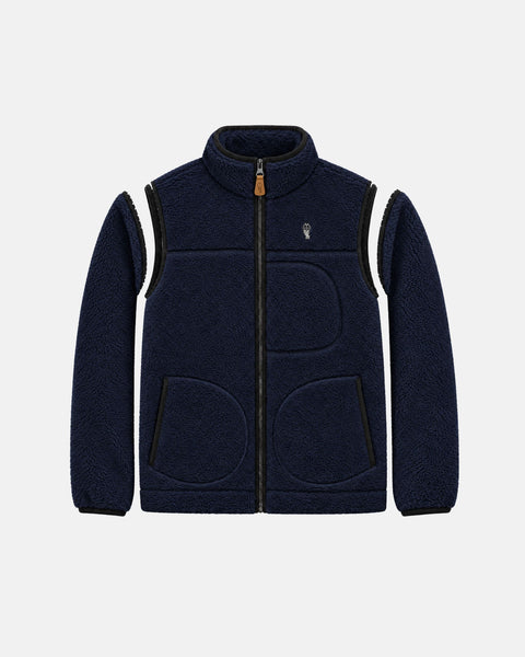 Alfré Navy Modular Fleece Gilet Jacket