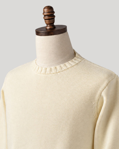 Classic Ivory Crewneck Sweater (PRE-ORDER)