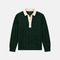 Classic Hunter Green Cotton Cable Knit Rugby (PRE-ORDER)