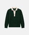 Classic Hunter Green Cotton Cable Knit Rugby (PRE-ORDER)
