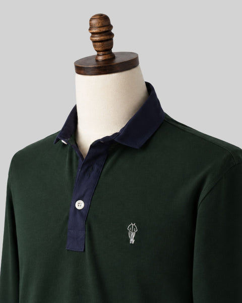 Alfré's Signature Hunter Green Rugby Shirt