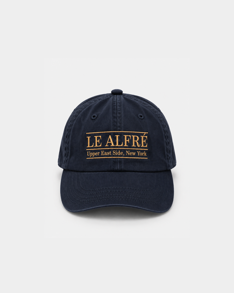Le Alfré Upper East Side Navy Throwback Cap (PRE-ORDER)
