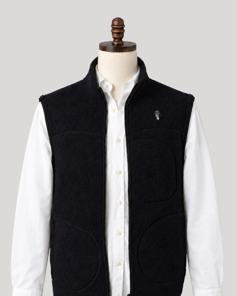 Alfré Navy Modular Fleece Gilet Jacket