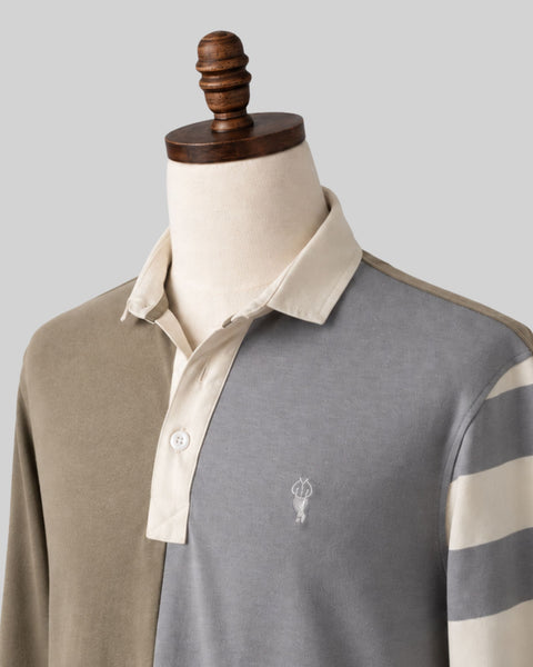 Alfré's Olive Colorblock Rugby Shirt