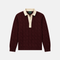 Classic Burgundy Cotton Cable Knit Rugby (PRE-ORDER)