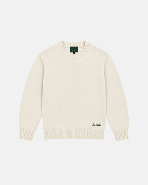 Classic Ivory Crewneck Sweater (PRE-ORDER)