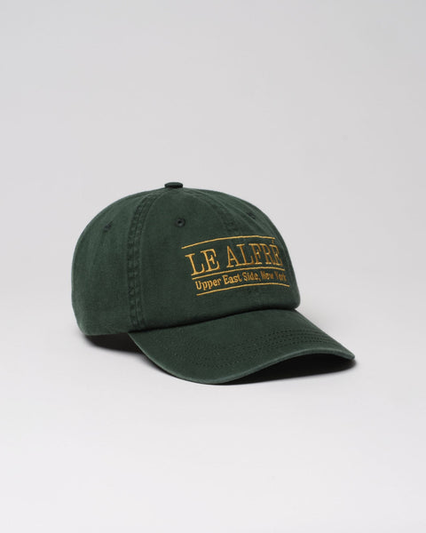 Le Alfré Upper East Side Hunter Green Throwback Cap