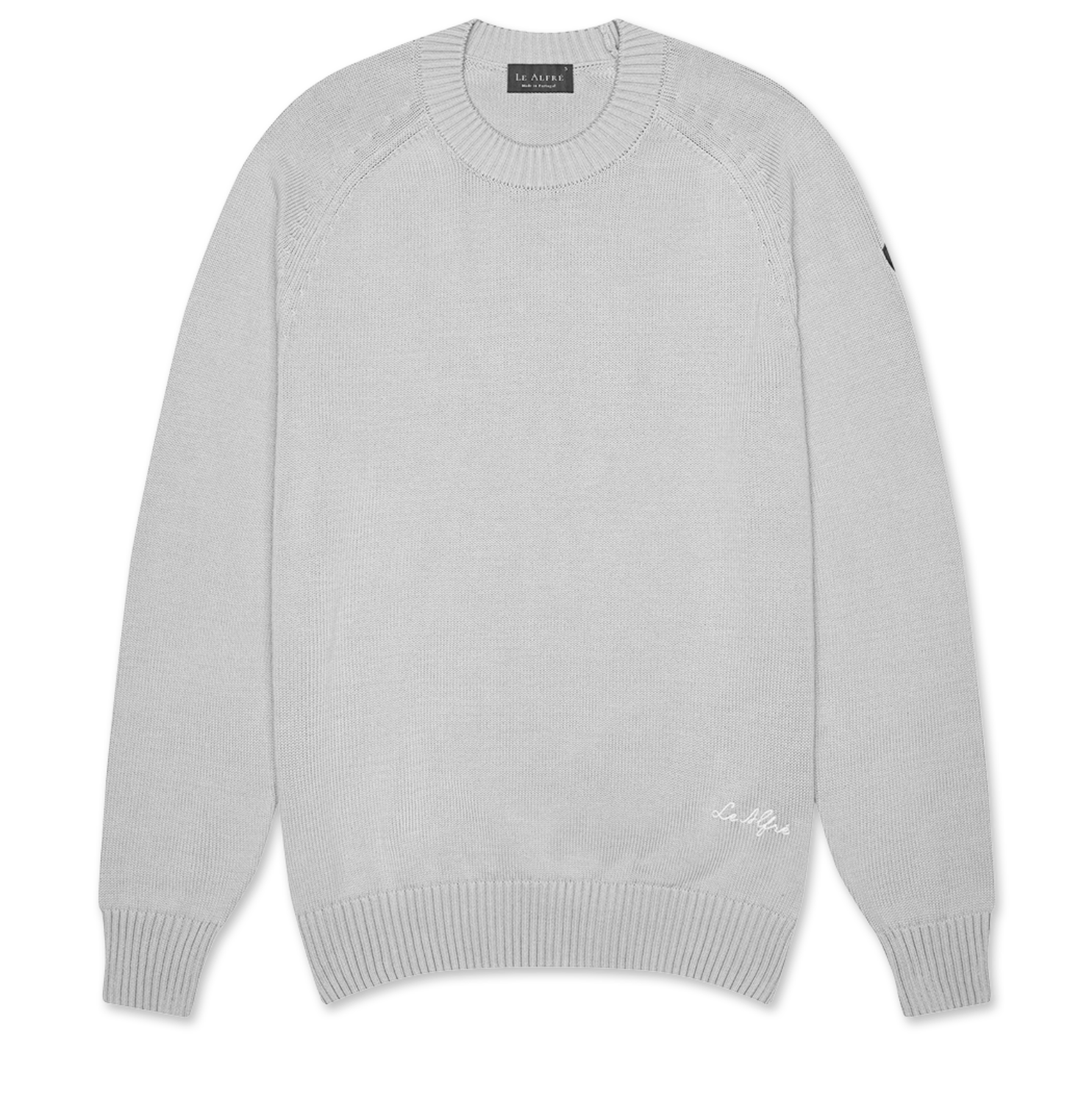 Cotton Crewneck Grey Sweater