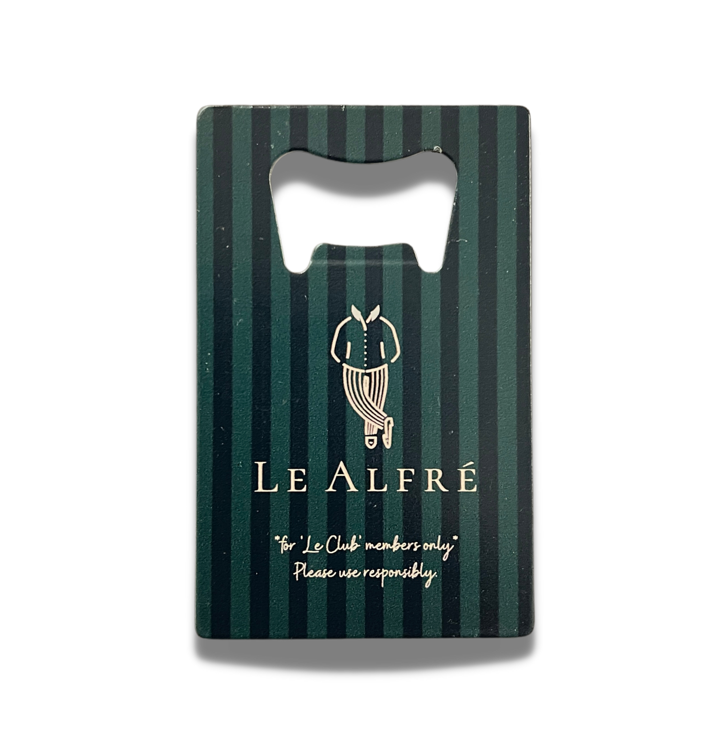The Official Le Alfré Credit Card Bottle Opener