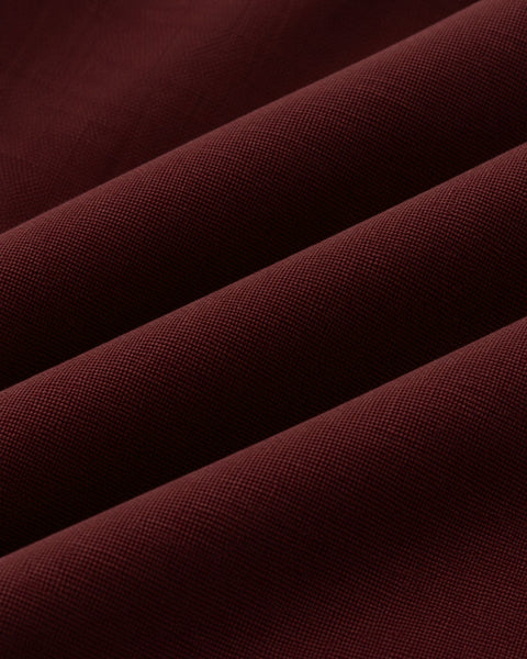 Classic Burgundy Contrast Collar Oxford Shirt