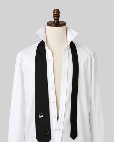 White Broadcloth Spread Collar Dress Shirt