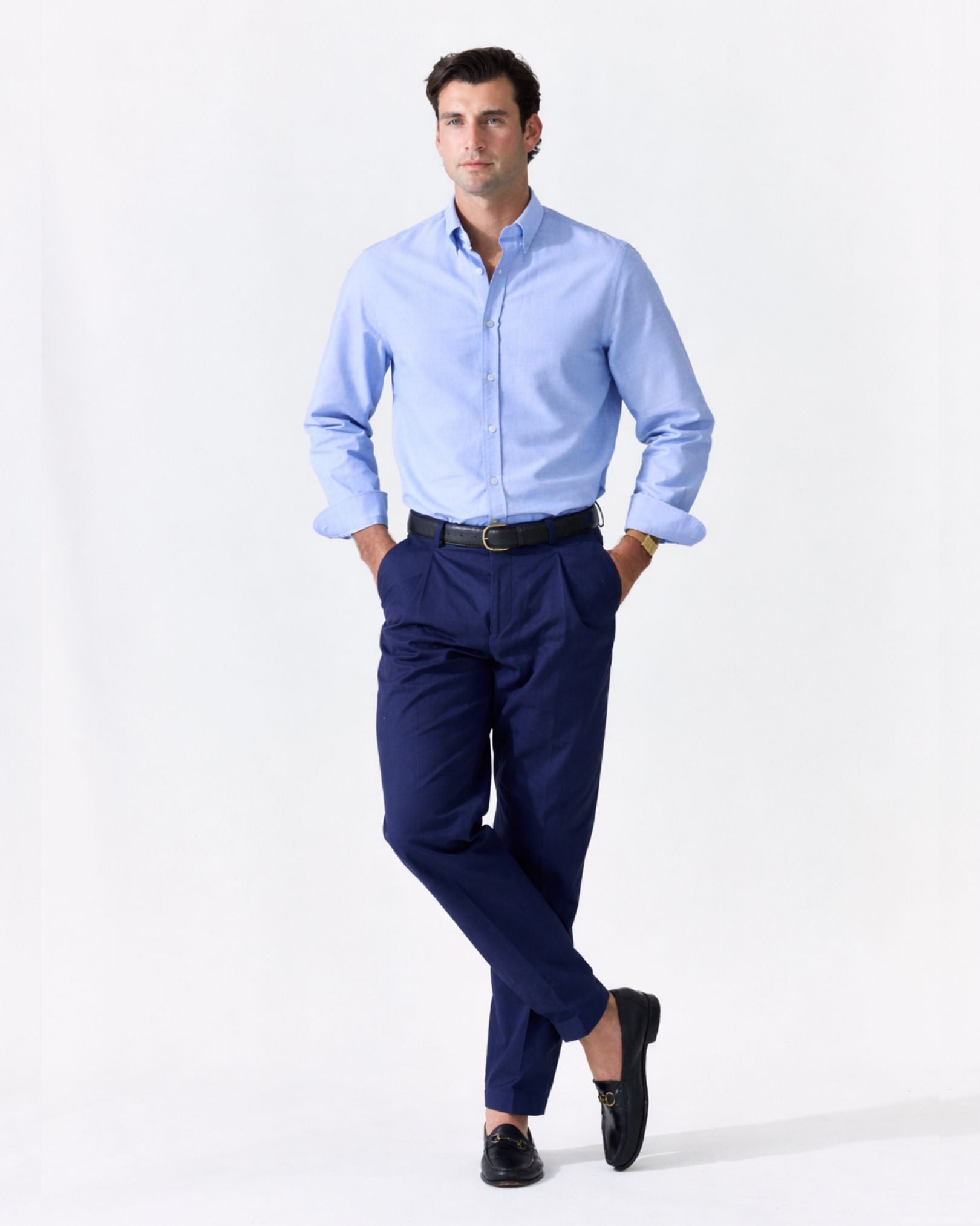 Classic Blue Oxford Shirt | Le Alfré
