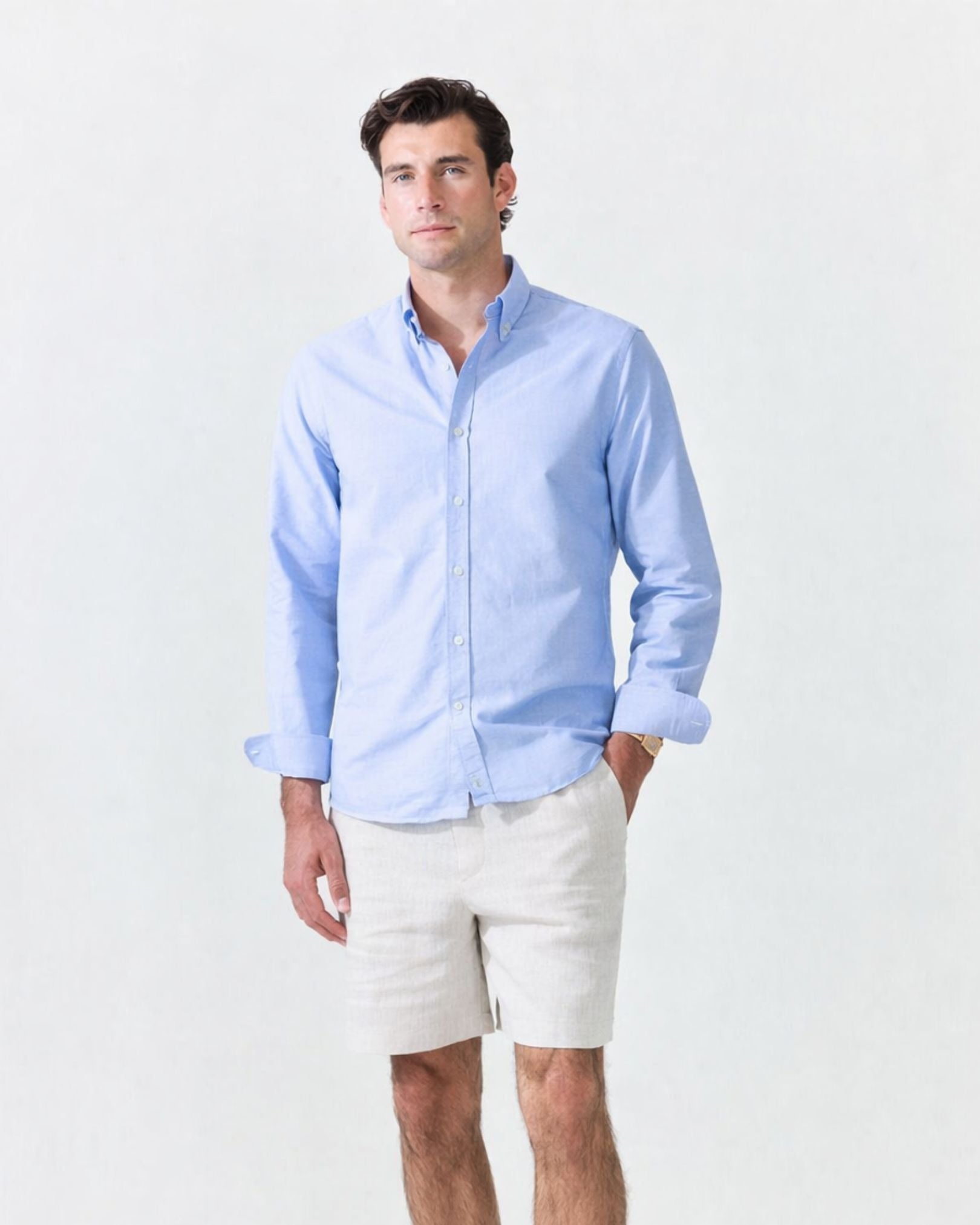 Classic Blue Oxford Shirt | Le Alfré