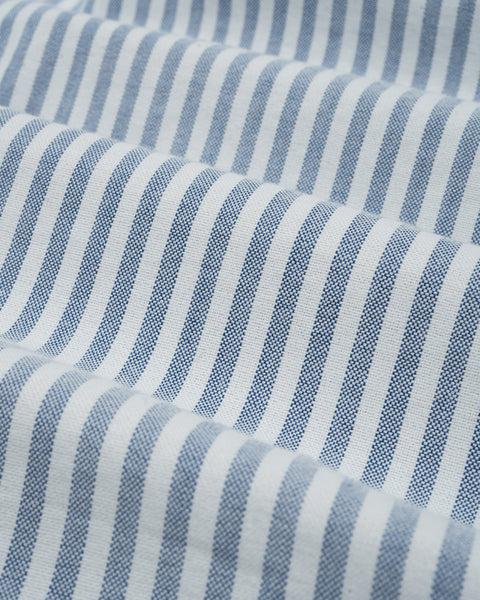 Wide Stripe Navy Oxford Shirt