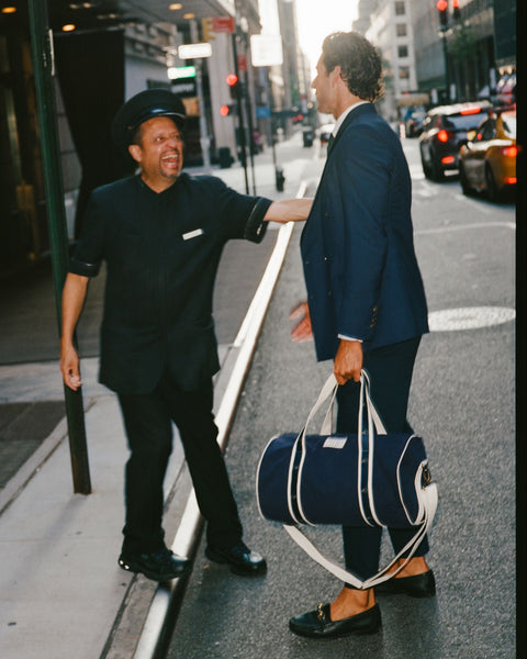 Le Alfré Navy Duffle Bag