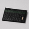 Crocodile Embossed Black Leather Card Holder