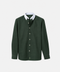 Classic Hunter Green Contrast Collar Oxford Shirt