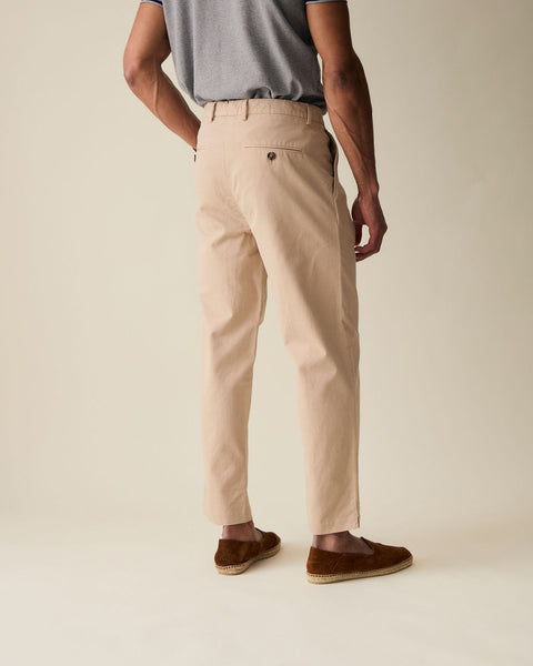 Cream Linen Blend Trouser