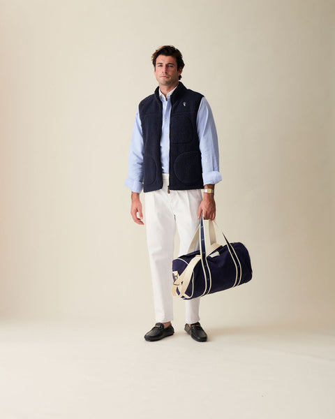 Alfré Navy Fleece Gilet