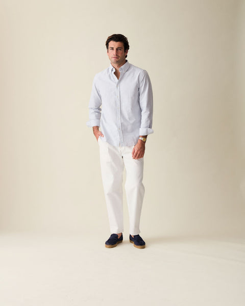 'Le Stripe' Navy Oxford Shirt