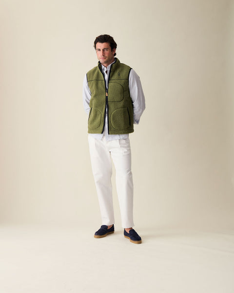 Alfré Olive Fleece Gilet
