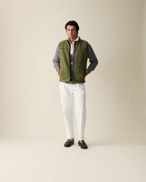 Alfré Olive Fleece Gilet