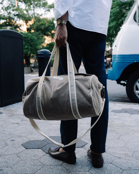 Le Alfré Beige Duffle Bag