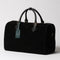 Black Suede Weekender Bag