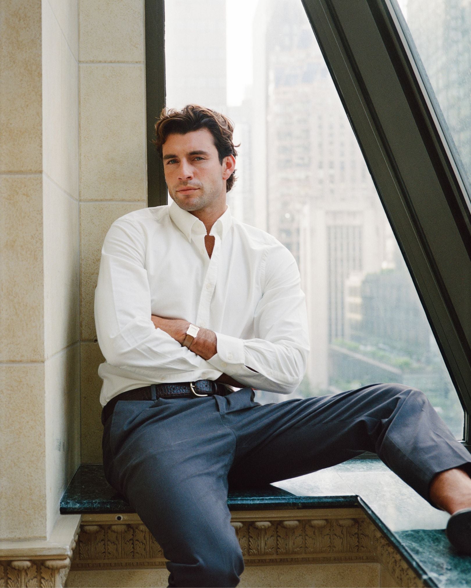 Le Blanc' White Oxford Shirt Le Alfré