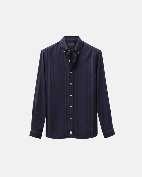 Vertical Stripe Blackwatch Flannel Shirt