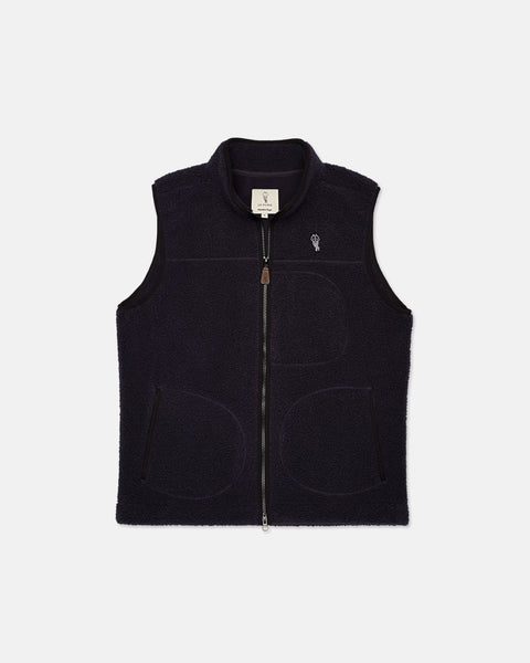 Alfré Navy Fleece Vest | Le Alfré