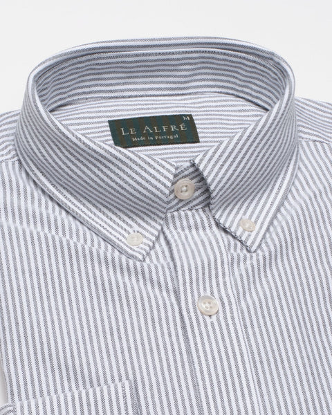 'Le Stripe' Black Oxford Shirt