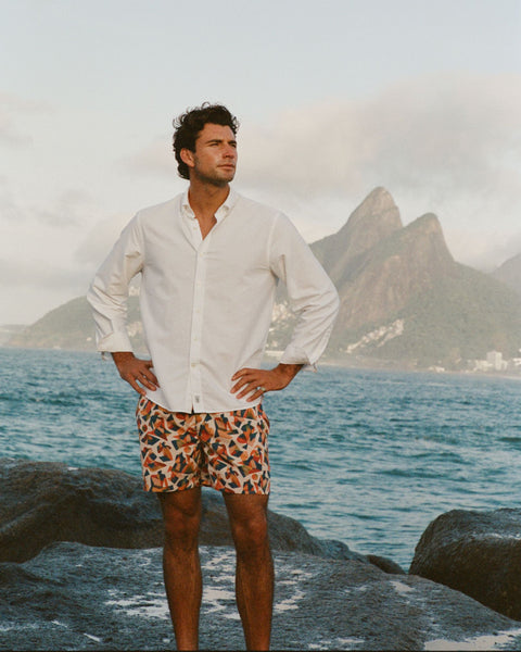 white dress shirt with shorts Pxiakgy Men'S Summer Breathable Two Piece Wrinkled Shirt Shorts Set Men'S Textured Beach Suit White + 3XL