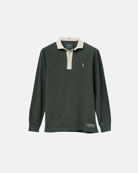 'Le Rugby' Classique Hunter Green Rugby Shirt