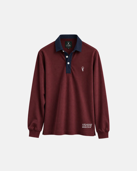 Alfré's Signature Burgundy Rugby Shirt