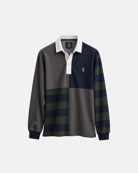 Alfré's Navy Colorblock Rugby Shirt