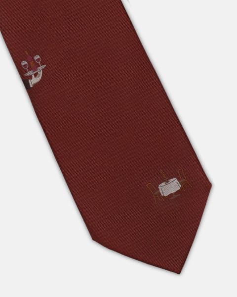 "Table for Two" Italian Silk Tie