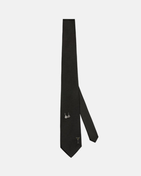 "Dirty Martini" Italian Silk Tie