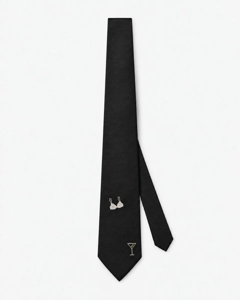 "Dirty Martini" Italian Silk Tie
