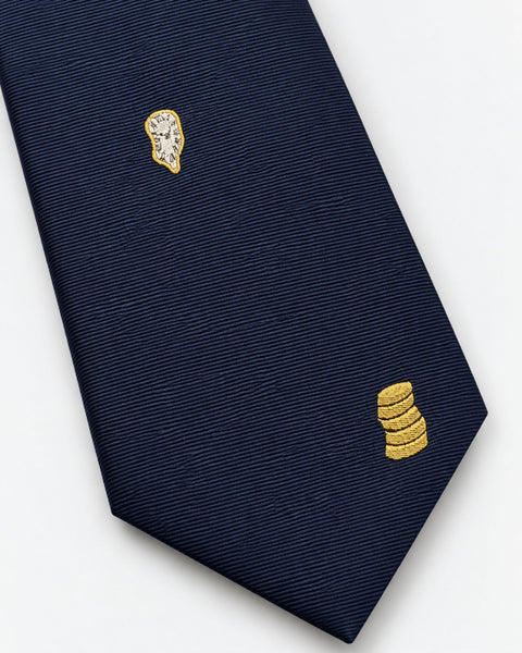 "Time is Money" Italian Silk Tie