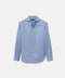 Classic Blue Linen-Blend Shirt