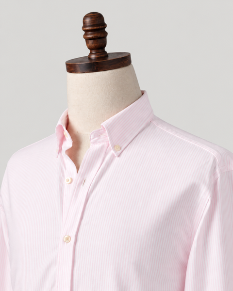 Classic Light Pink Stripe Oxford Shirt