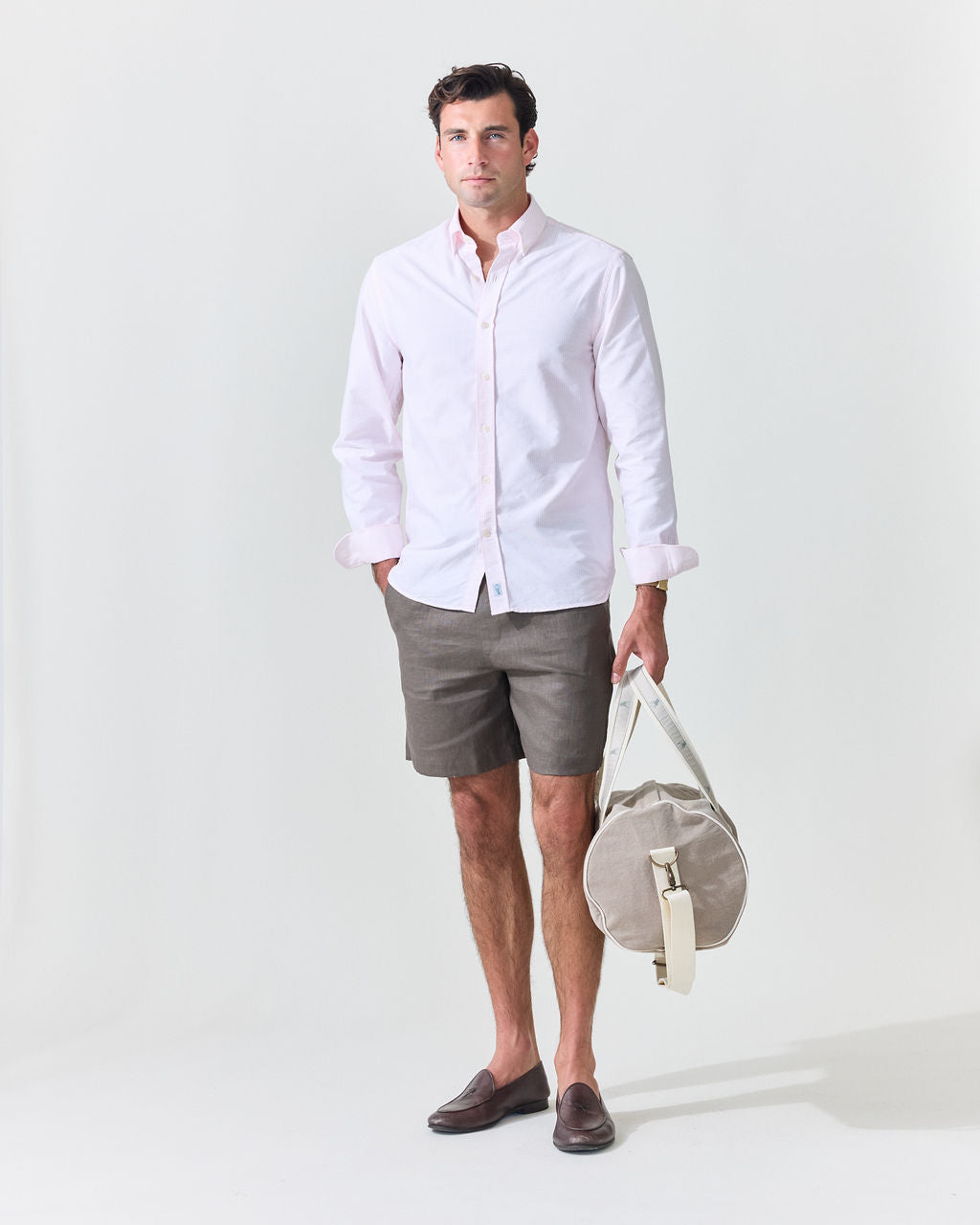Le Stripe' Pink Oxford Shirt | Le Alfré