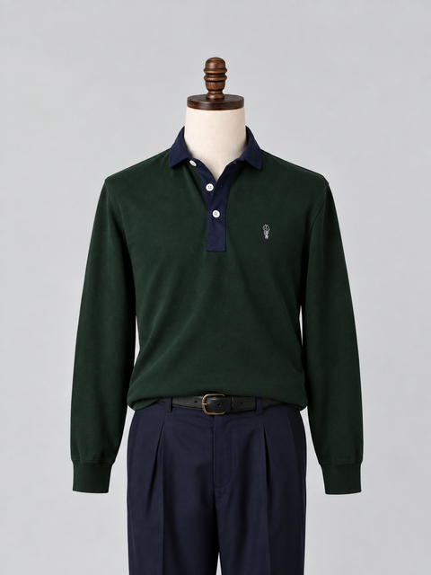 Alfré's Signature Hunter Green Rugby Shirt