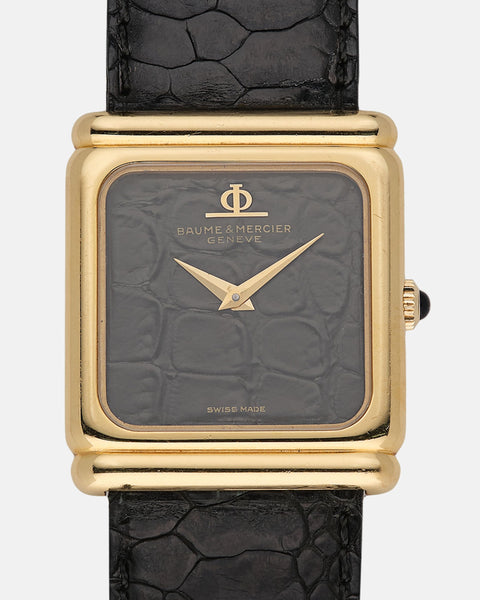 Vintage Baume & Mercier Alligator Dial (18k Gold)